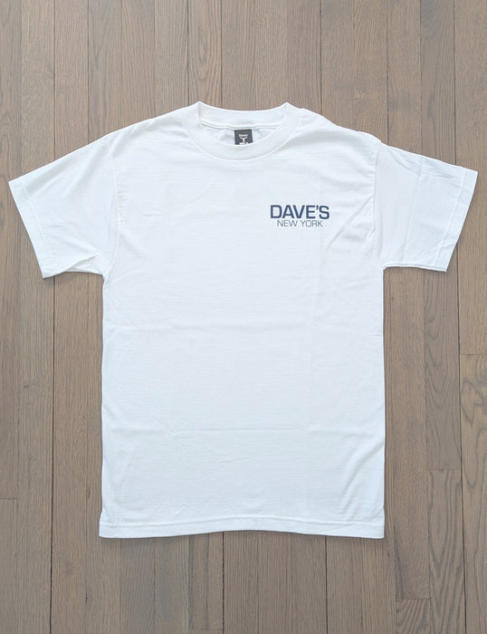 Dave's New York Work Logo Short Sleeve T-shirt - White