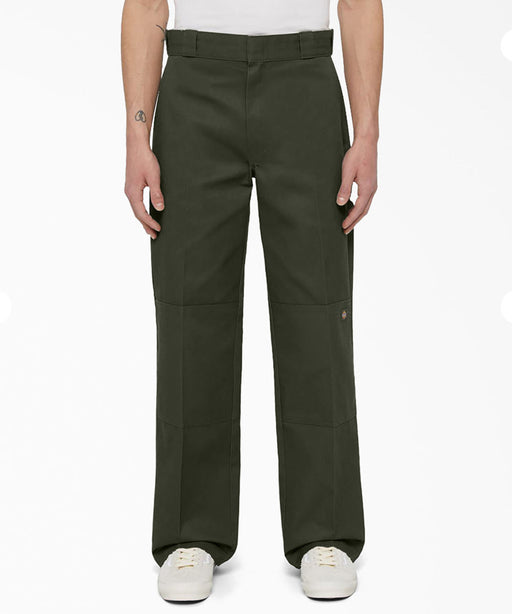 Dickies Men's Loose FIt Double Knee Work Pants - Olive Green at Dave's New York