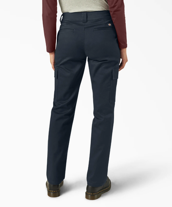 Dickies Women's Stretch Twill Cargo Pants - Dark Navy at Dave's New York