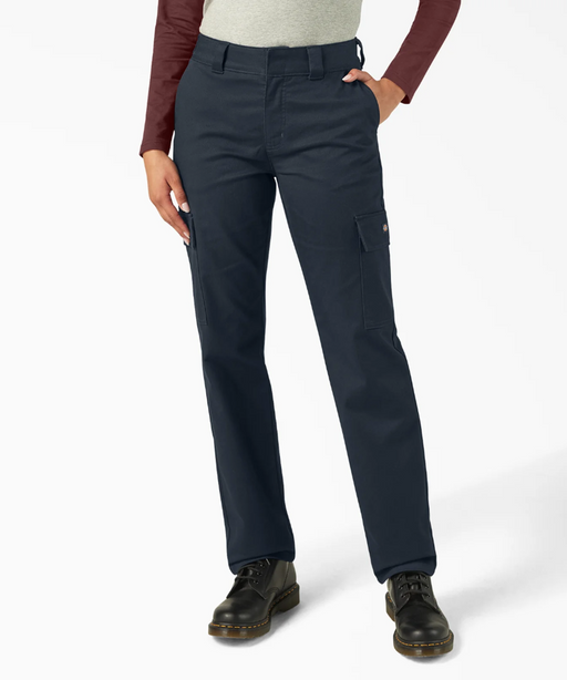 Dickies Women's Stretch Twill Cargo Pants - Dark Navy at Dave's New York