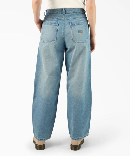 Dickies Women's Loose Fit Double Front Jeans - Light Denim at Dave's New York