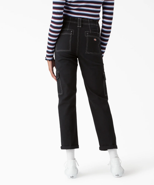 Dickies Women's Skinny Fit Cuffed Cargo Pants - Black Duck at Dave's New York