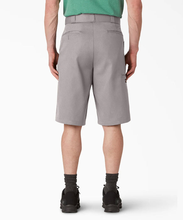 Dickies Men's 13” Loose Fit Multi-Pocket Work Shorts - Silver at Dave's New York