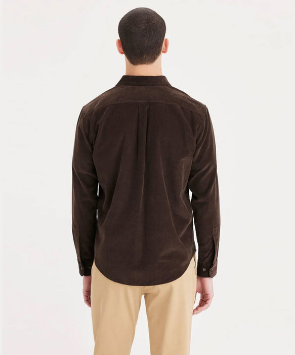 Dockers Men's Corduroy Shirt - Coffee Bean