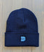 Dave's New York Embroidered Iconic Logo Beanie - Navy