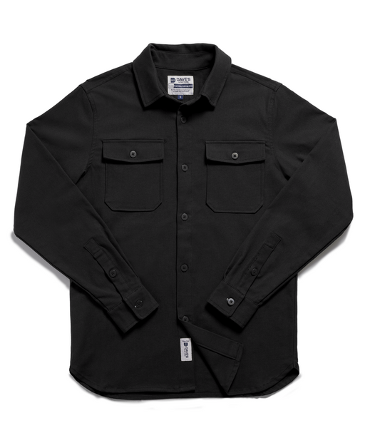 Dave's New York Everyday Canvas Long Sleeve Shirt - Black