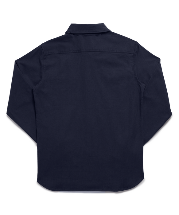 Dave's New York Everyday Canvas Long Sleeve Shirt - Navy