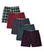 Fruit of the Loom Men's Plaid Boxers - 5-pack, Assorted Colors at Dave's New York