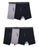 Fruit of the Loom Men's Eversoft Boxer Briefs - 5-Pack, Black & Grey at Dave's New York