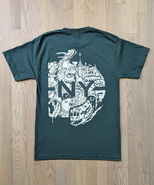 Dave's New York x Henbo Henning Collab Short Sleeve T-shirt - Forest Green