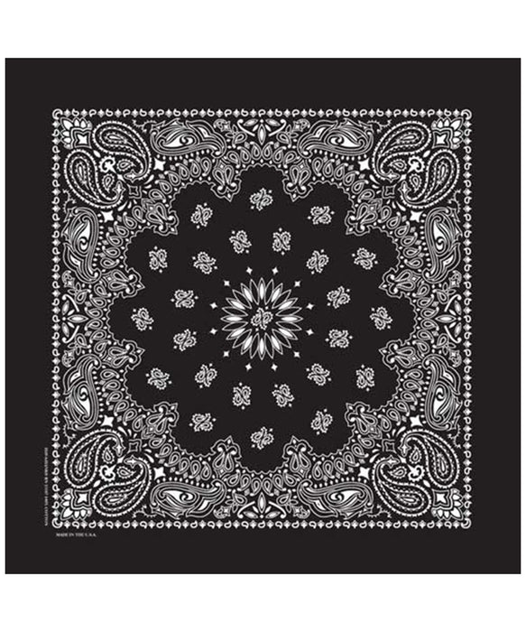 Hav-A-Hank Bandana in Black at Dave's New York