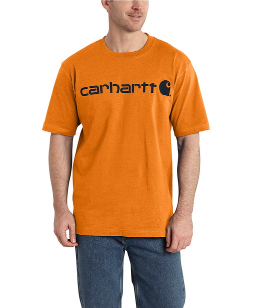 Carhartt K195 Signature Logo T-Shirt - Marmalade Heather at Dave's New York
