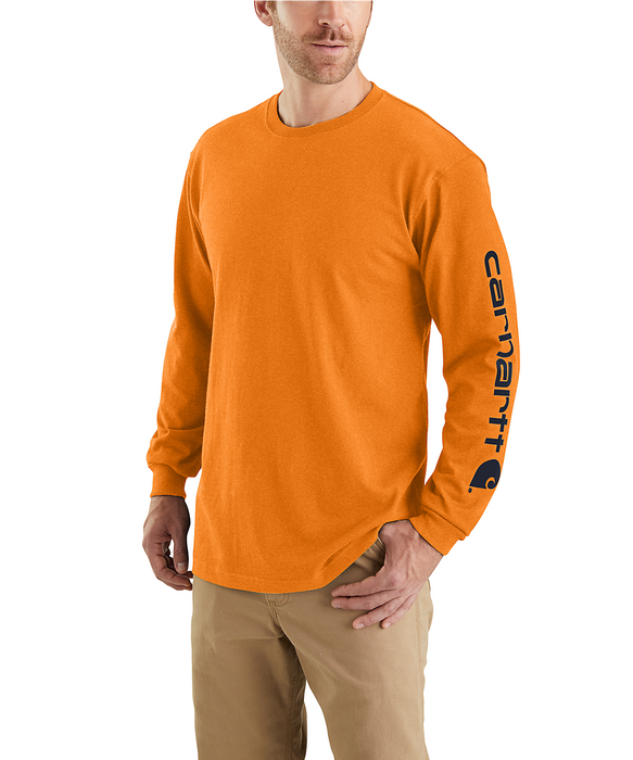 Carhartt Signature Sleeve Logo Long-Sleeve T-Shirt - Marmalade