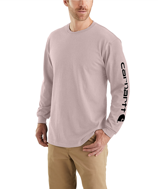 Carhartt Signature Sleeve Logo Long-Sleeve T-Shirt - Mink at Dave's New York
