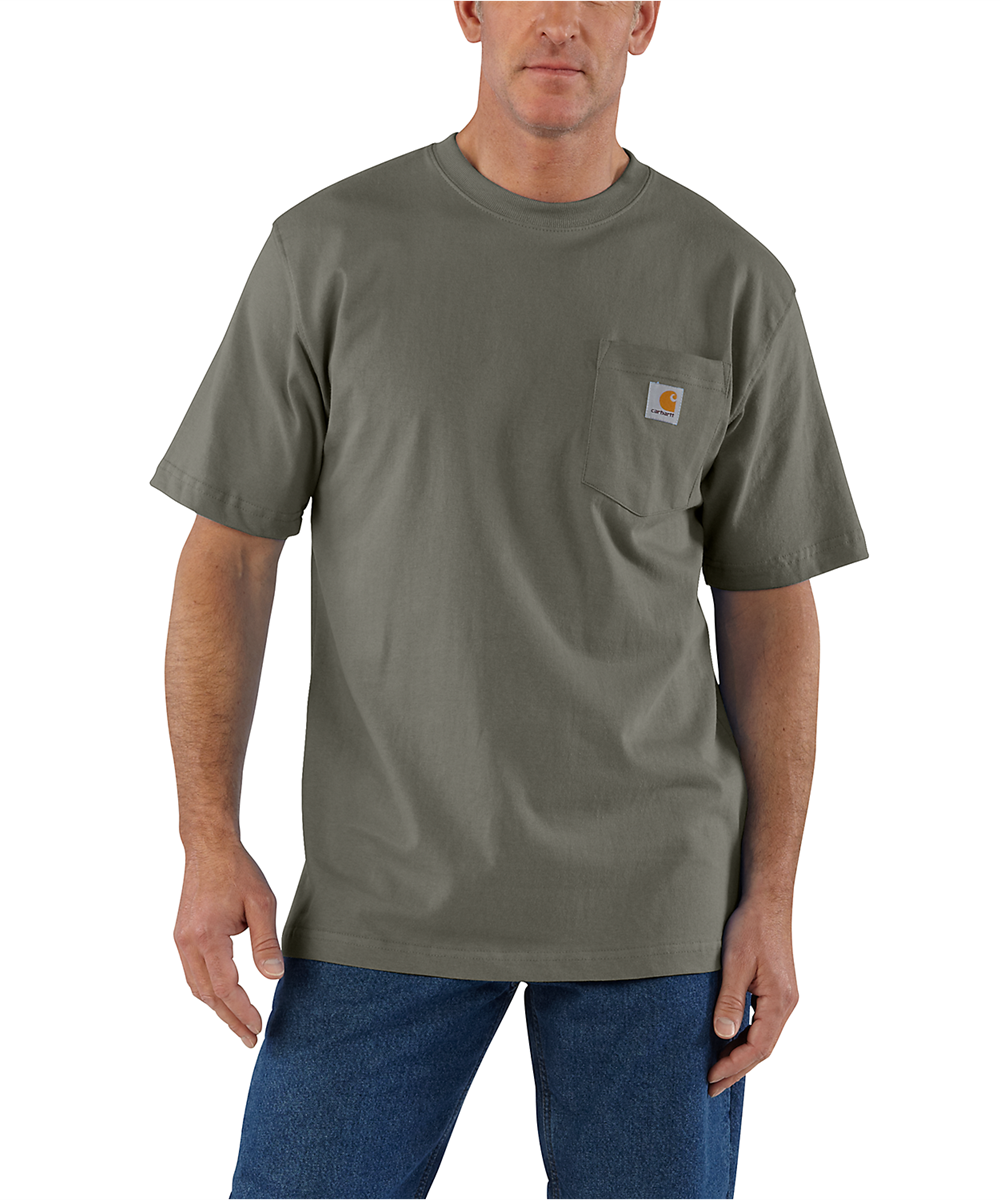 Carhartt K87 Workwear Pocket T-Shirt - Dark Olive — Dave's New York