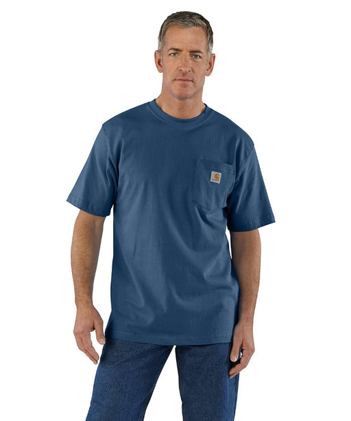 Carhartt K87 Workwear Pocket T-Shirt - Deep Ocean Heather at Dave's New York