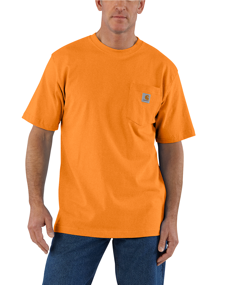 Carhartt K87 Workwear Pocket T-Shirt - Marmalade Heather — Dave's New York