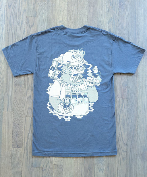 Dave's New York X Henbo Henning Collab Kong Smash T-shirt - Smoke