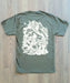 Dave's New York X Henbo Henning Collab Big D Logo T-shirt - Fatigue