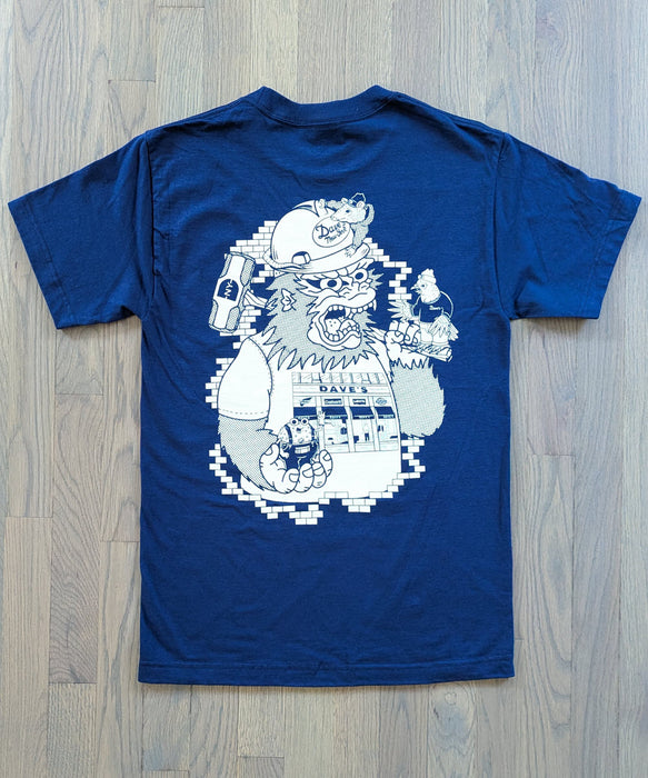 Dave's New York X Henbo Henning Collab Kong Smash T-shirt - Navy