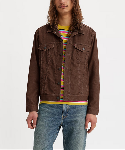 Levi's Men's Trucker Jacket - Brown Corduroy at Dave's New York