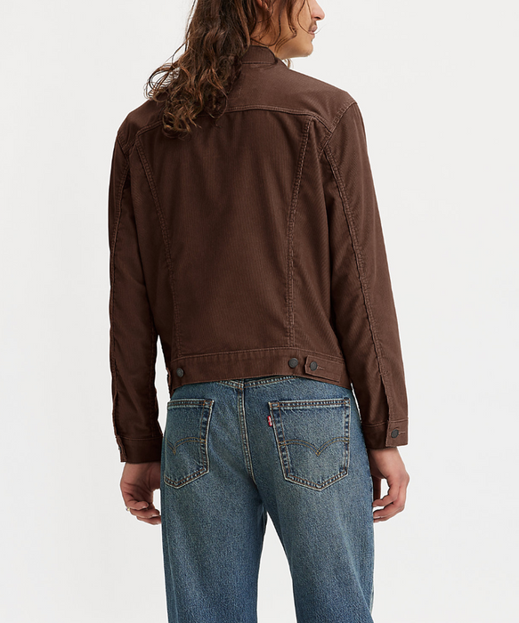 Levi's Men's Trucker Jacket - Brown Corduroy at Dave's New York