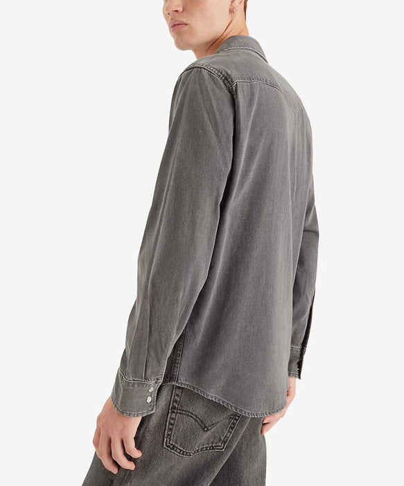 Levi's Men's Classic Standard Denim Western Shirt - Grey Fade at Dave's New York