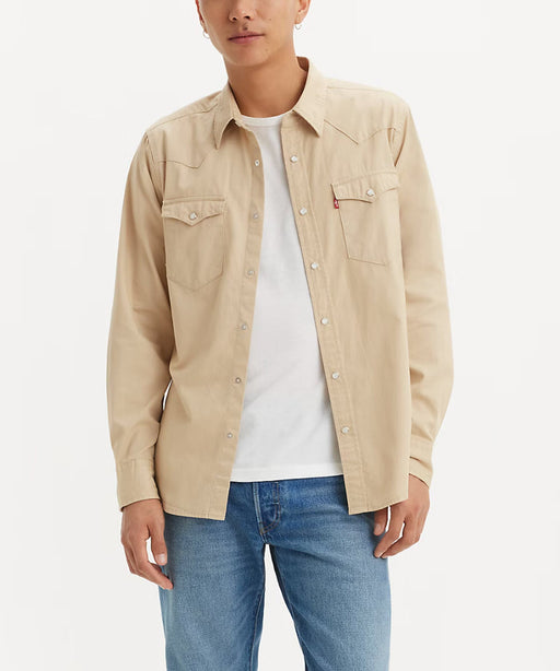 Levi's Men's Classic Standard Denim Western Shirt - Light Khaki at Dave's New York