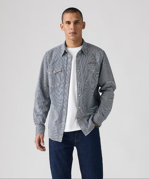 Levi's Men's Classic Standard Denim Western Shirt - Hickory Stripe Dave's New York Levi's Men's Classic Standard Denim Western Shirt - Hickory Stripe Dave's New York