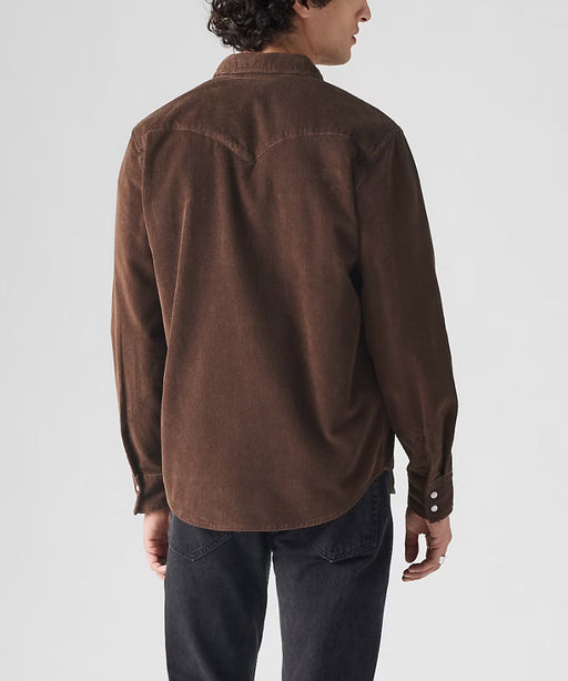 Levi's Men's Classic Standard Denim Western Shirt - Coffee Brown at Dave's New York