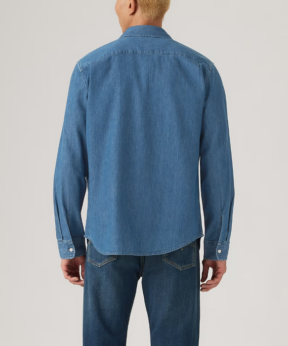 Levi's Men's One-Pocket Oxford Shirt - Medium Stonewash at Dave's New York