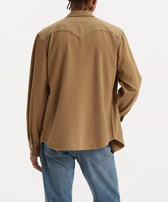 Levi's Men's Classic Standard Denim Western Shirt - Dark Khaki at Dave's New York