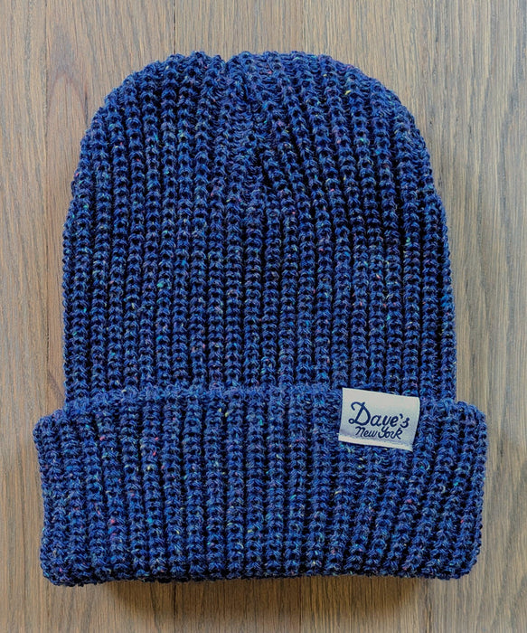 Dave's New York Lumberjack Beanie - Navy Speckled