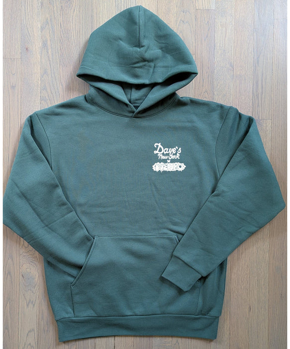 Dave's New York X Henbo Henning Collab "Lunch Break" Hoodie - Alpine Green