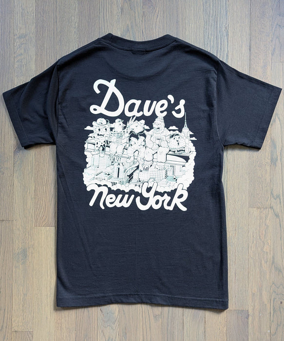 Dave's New York X Henbo Henning Collab "Lunch Break" T-shirt - Black