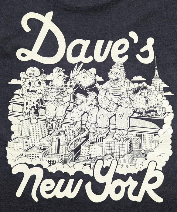 Dave's New York X Henbo Henning Collab "Lunch Break" T-shirt - Black