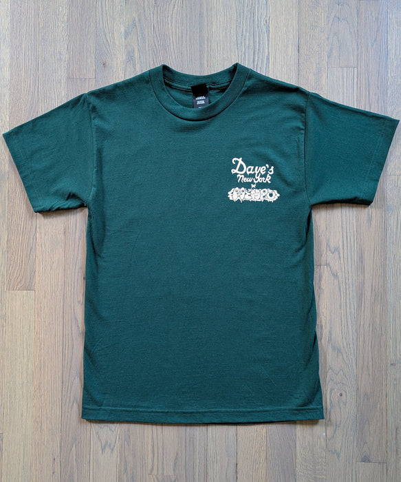 Dave's New York X Henbo Henning Collab "Lunch Break" T-shirt - Forest Green