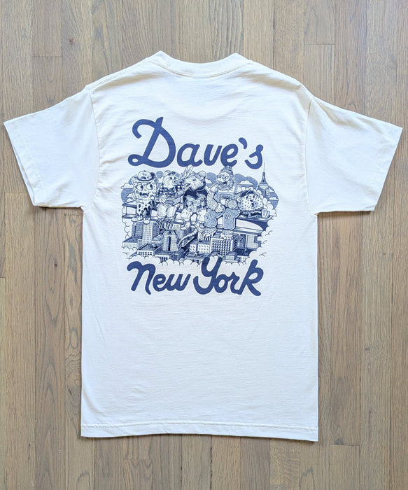 Dave's New York X Henbo Henning Collab "Lunch Break" T-shirt - Natural
