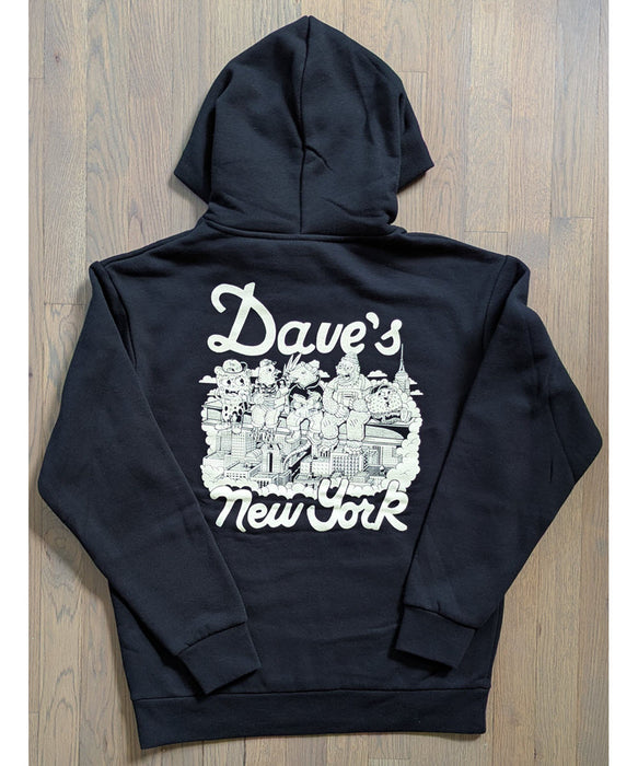 Dave's New York X Henbo Henning Collab "Lunch Break" Hoodie - Black