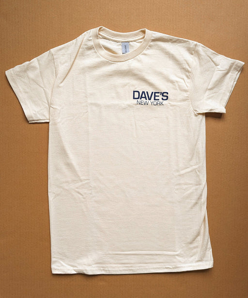Dave’s New York Work Logo Short Sleeve T-Shirt - Natural