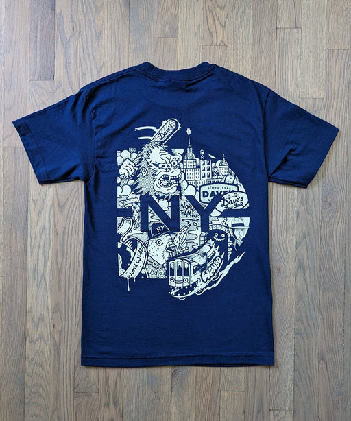 Dave's New York x Henbo Henning Collab Short Sleeve T-shirt - Navy