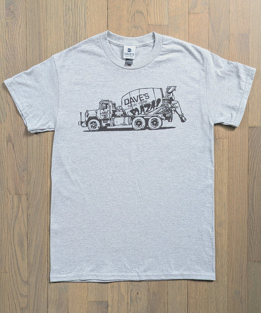 Plaza Athletics x Dave's New York "Cement Truck" T-shirt - Heather Grey