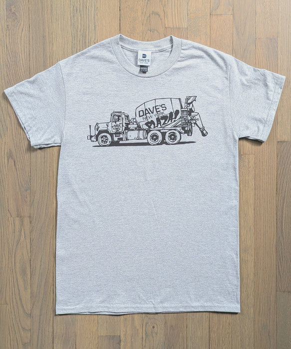 Plaza Athletics x Dave's New York "Cement Truck" T-shirt - Heather Grey