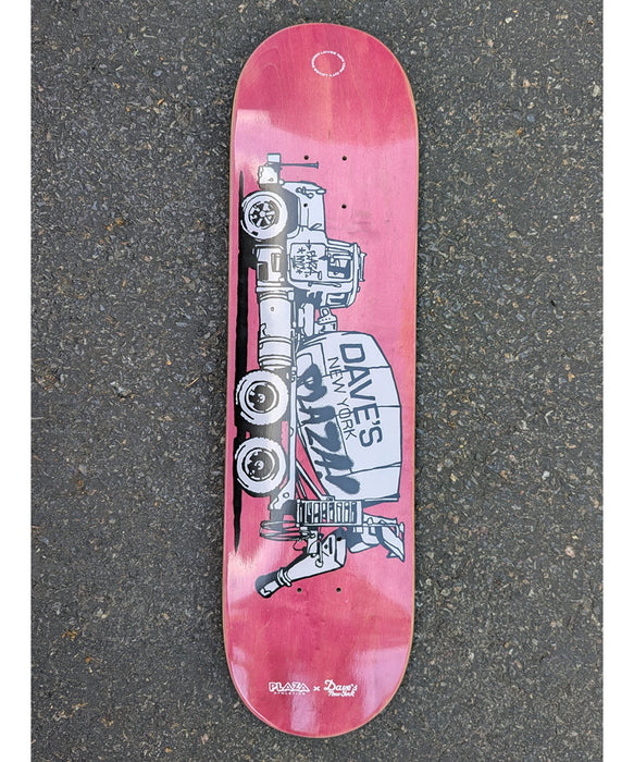 Plaza Athletics x Dave's New York Skateboard Deck - Pink