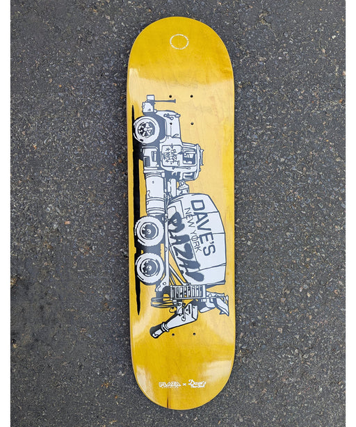Plaza Athletics x Dave's New York Skateboard Deck - Yellow