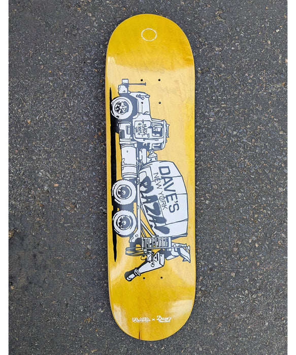Plaza Athletics x Dave's New York Skateboard Deck - Yellow