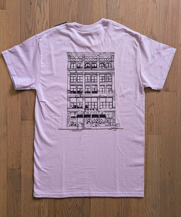 Plaza Athletics x Dave's New York "Storefront" T-shirt - Orchid
