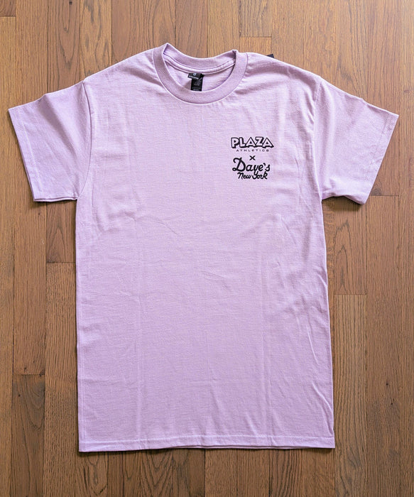 Plaza Athletics x Dave's New York "Storefront" T-shirt - Orchid
