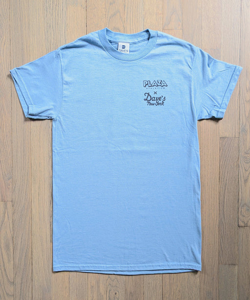 Plaza Athletics x Dave's New York "Storefront" T-shirt - Stone Blue