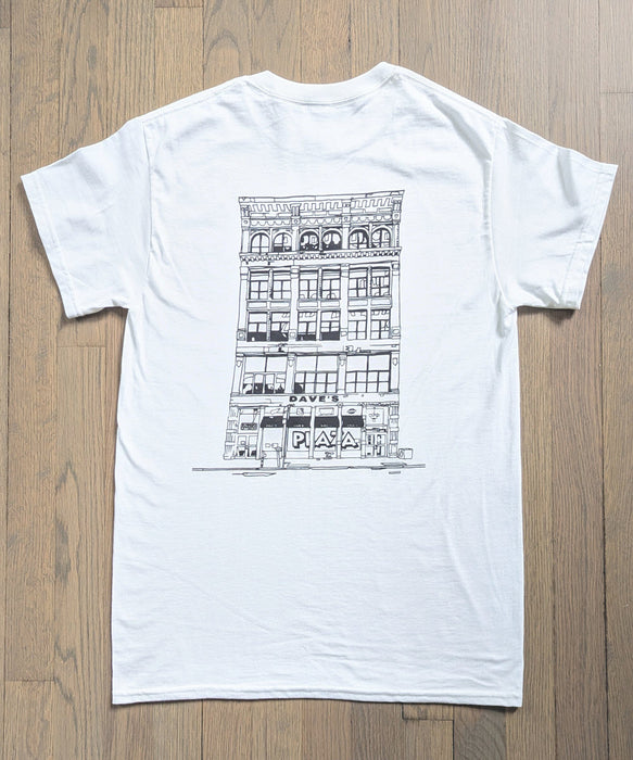 Plaza Athetlics x Dave's New York "Storefront" T-shirt - White